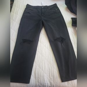 NWT American Eagle distressed mom straight jeans